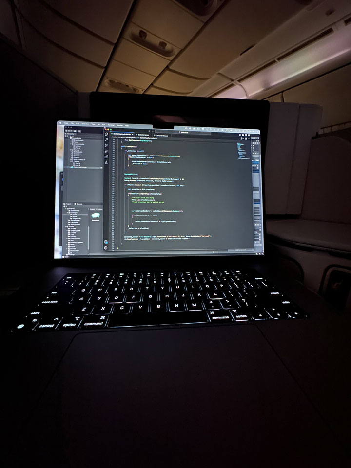 14 hour flights are the perfect time to get some deep work done!