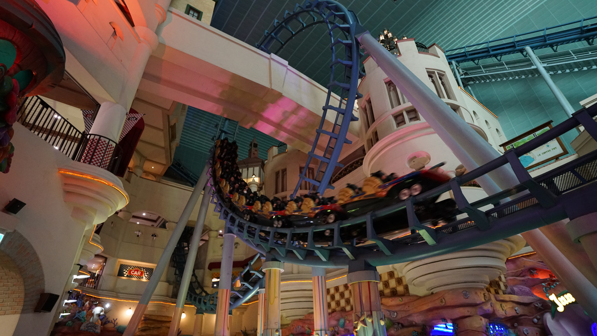 Lotte World has an indoor roller coaster named The French Revolution...